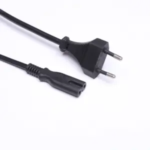 EU VDE Standard ac power extension cord 2 Pin to C7 i sheng Power Cord