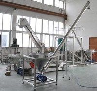 Machine de remplissage semi-automatique à vis sans fin pour poudres nutritionnelles, poudres de protéines de lactosérum, caséinates, protéines de lait et poudres de yaourt