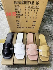 <span class=keywords><strong>Ciabatte</strong></span> piatte da <span class=keywords><strong>donna</strong></span> con punta quadrata, traspiranti, casual, alla moda, colori misti, all'ingrosso per il mercato africano - Product Image 6