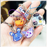 Porte-clés magnétique en acrylique Toplin 005-DIY, design créatif, support photo transparent double face, thème anime et dessin animé, objet de collection