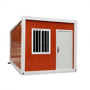 Maison conteneur préfabriquée à un étage, design moderne, résistante au vent, connexion par boulons, faible coût de transport, pour bureau du personnel, bâtiment, salon - Product Image 1