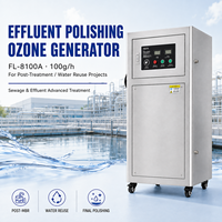 Generator Ozon PLC Air Industri 100g untuk Pemolesan Air Limbah, Peralatan Sistem Pemurnian Pengolahan Air Lanjutan