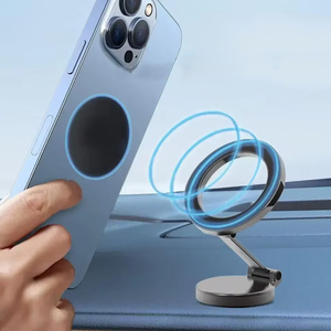 Support de téléphone magnétique en métal pour voiture Support de téléphone pliable et réglable à rotation <span class=keywords><strong>360</strong></span> pour Iphone 17 14 13 12 11 Pro Max Samsung <span class=keywords><strong>Xiaomi</strong></span> - Product Image 1