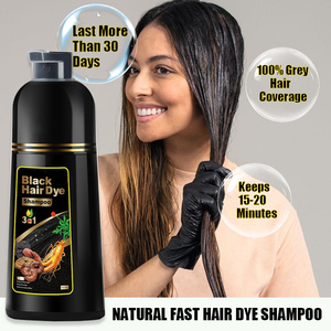 علامة خاصة Oem Odm شعر أسود بالشامبو صبغ طويل الأمد سعر المصنع الأصلي - Product Image 4