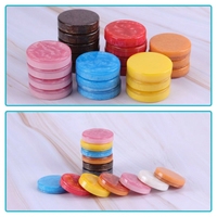 Pions de Backgammon Professionnels de 30 mm, Lestés et Lisses, pour Tournoi, Remplacement de Jeu de Plateau, Kit Classique de Jeu d'Échecs, pour Loisirs