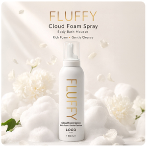 Mousse de bain en spray Fluffy Cloud 150 ml, mousse riche, nettoyage doux, <span class=keywords><strong>peau</strong></span> douce, gel douche OEM ODM - Product Image 5