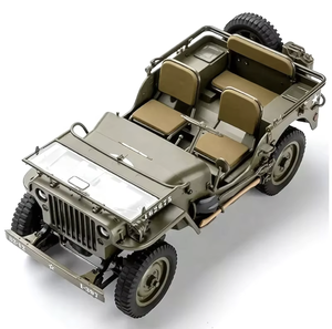 FMS ROCHOBBY 1941 MB Scaler Willys <span class=keywords><strong>JEEP</strong></span> con Ammortizzatori a Olio, 4WD 4X4, Scala 1:6, Fuoristrada, Telecomando 2.4G, Crawler RC, Modellino Hobby - Product Image 3
