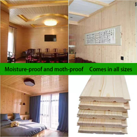 Planches de Sauna en Pin Massif, Cèdre et Sapin Chinois, Sans Peinture, pour Plafond/Moulures Murales, Décoration Intérieure, Longueur Personnalisée, Vente en Gros