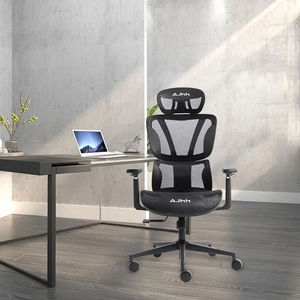 豪華な調節可能な高さの黒いオフィスチェア安吉メッシュオフィスチェア人間工学に基づいたエグゼクティブマネージャーメッシュコンピューターチェアオフィス - Product Image 5