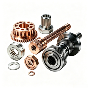 Piezas de Transmisión de Precisión Industrial: Engranajes Rectos, Ejes de Engranajes Ranurados y Piñones, Mecanizados por CNC en Acero Inoxidable - Product Image 3