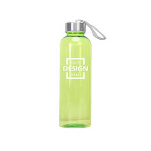Taza de plástico personalizada de alta calidad, botella de agua para exteriores RPET portátil deportiva con cuerda de elevación - Product Image 1