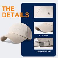 Gorra de Béisbol Deportiva Unisex con Logotipo Personalizado, 6 Paneles, Hebilla Metálica Ajustable, Logotipo en el Panel Frontal, Totalmente de Algodón