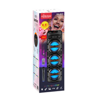 Haut-parleur cylindrique sans fil de 8 pouces à volume élevé pour l'extérieur, subwoofer de danse carrée, audio puissant