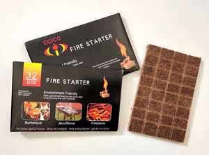 Encendedor de Fuego Natural en Cubos para Barbacoa, Leña Ecológica para Exteriores, Parrilla para Acampar y Hacer Senderismo, Logotipo Personalizado - Product Image 4