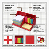 Bloc-notes autocollants pliables en forme de cube carré pour bureau, utilisation au bureau, 2026, personnalisable