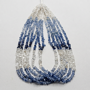 Zafiro Azul Natural Sombreado, Pulido, en Bruto, en Forma de Chips, Cuentas de 3*4mm a 4*5mm, para Joyería DIY, Venta al por Mayor, Joyería Preciosa - Product Image 1
