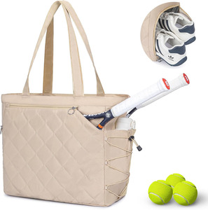 Muestra Gratuita de Bolsa de Tenis para 3 Raquetas, Acolchada para Proteger las Raquetas y Ligera, Diseño Unisex para Jugadores Profesionales o Principiantes - Product Image 1