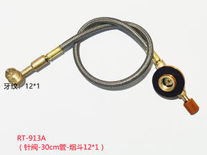 <span class=keywords><strong>Adaptateur</strong></span> de Recharge de Gaz <span class=keywords><strong>Propane</strong></span> pour Réchaud de Camping Extérieur OEM, Raccord pour Bouteille Plate, <span class=keywords><strong>Adaptateur</strong></span> de Réservoir, Tube Métallique Durable - Product Image 6