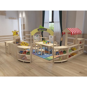 Préscolaire Jouer à Faire Semblant Meubles En Bois Enfants <span class=keywords><strong>Cuisine</strong></span> Maternelle Mobilier Scolaire - Product Image 5