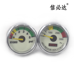 Manomètre 40 mm 0-60 Mpa Analogique Connexion Axiale/Radiale Utilisation pour Bouteille d'Oxygène de Plongée - Product Image 4