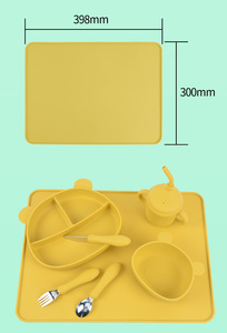 Napperon rectangulaire en silicone tapis en silicone épais antidérapant séchage plat cuisson pour bébé manger dîner tapis en silicone - Product Image 3