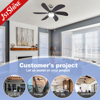 Ventilateur de plafond intelligent 1stshine 42 pouces avec télécommande, design moderne professionnel, éclairage intégré, vente directe usine, excellent vendeur