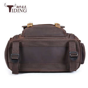 Tiding Genuine Leather <b>Camera</b> Backpack Dark Brown 15L DSLR SLR Mirrorless Use - Product Image 4