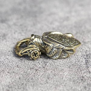 Tiebro Boucle en laiton Tête d'ours Unisexe EDC pour activités de plein air et DIY, pour bracelets tressés, cordons de paracorde rétro, perles et spinners de survie en métal - Product Image 4