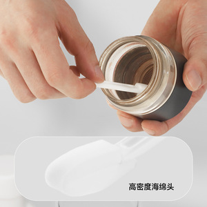 Brosse pour couvercle de tasse avec éponge nano, outil de nettoyage doux pour les rebords et les fentes des tasses - Product Image 2