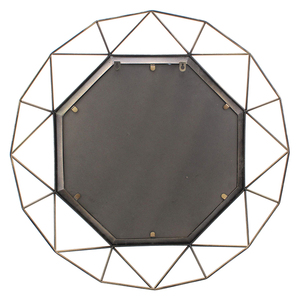 Centre de Table rond Vieux Mode Antique De Luxe Grande Taille Géométrique Or <span class=keywords><strong>Miroir</strong></span> Mural Pour Chambre - Product Image 5
