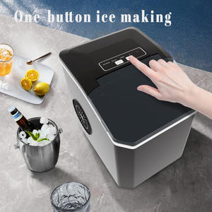 Machine à glaçons électrique portable en acier inoxydable avec une production quotidienne de 12 kg, faible niveau sonore, pour usage domestique, extérieur et commercial, idéale pour les fêtes - Product Image 3
