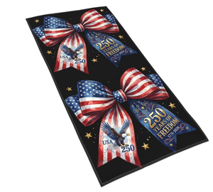 Toalla de playa Patriotic America para el 250 aniversario, diseño vintage con bandera de EE. UU., toalla de playa de microfibra de secado rápido para el 4 de <span class=keywords><strong>julio</strong></span> - Product Image 2