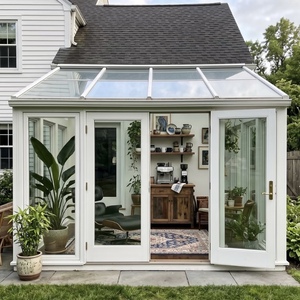 Véranda en verre toutes saisons, structure en aluminium durable, résistante au vent et à la pluie, pour villa, terrasse et <span class=keywords><strong>jardin</strong></span> - Product Image 5
