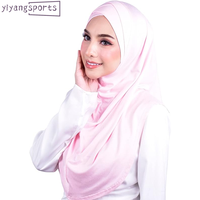 Nouveau meilleur Niqab Nikab couverture de cou complète plissé instantané une pièce écharpes logo personnalisé luxe châle musulman Hijab femmes écharpe