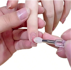 Palos aplicadores de silicona <span class=keywords><strong>para</strong></span> decoración de uñas, aplicación de purpurina cromada reutilizable, herramienta de manicura, pigmento fácil de <span class=keywords><strong>aplicar</strong></span>, cepillo de uñas de silicona - Product Image 2