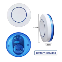 RF 433Mhz interrupteur d'éclairage rond 10A panneau sans fil Mini interrupteur télécommande relais récepteur Module émetteur pour chambre