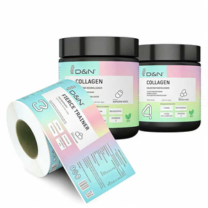 Custom <strong>Label</strong> Nutritional Supplement logo Stickers Waterproof Vinyl PVC Health Product <strong>Plastic</strong> <strong>Bottle</strong> <strong>Printed</strong> Packaging <strong>Labels</strong> - Product Image 2