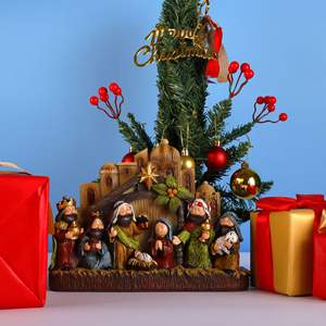 Nueva Luz LED Navideña Witt con Forma de Búho, Adorno de Escritorio para el Pesebre, <span class=keywords><strong>Resina</strong></span> Sintética Pintada a Mano, Estilo Europeo, Regalo Navideño - Product Image 3