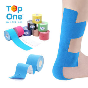 TopOne Cinta atlética de algodón elástico Impermeable Soporte muscular Adhesivo Deporte Cinta de kinesiología - Product Image 1