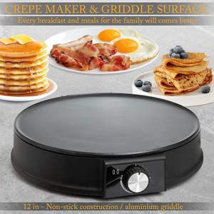Professional Household Electric Frying Pan Crepe Pan Automatic <b>Pancake</b> Maker for Kitchen - Product Image 3