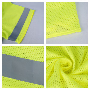 Chaleco de seguridad de alta calidad LX, chaleco reflectante para topógrafos, ingenieros, ropa de trabajo de alta visibilidad, chaqueta hecha de malla de poliéster de nailon - Product Image 3