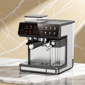 Cafetera Espresso Totalmente Automática Haodong | Bomba Italiana de 20 Bares |   De grano a taza |   Cappuccino Latte de un solo toque | Pantalla Táctil - Product Image 3