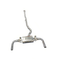 Knalpot Catback Valvetronic MPER untuk Mercedes A45 S W177 CLA45 S GLA45 S C118 2.0T Peningkatan Performa Bahan Stainless Steel