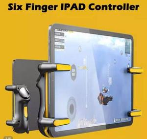 Seis dedos para Ipad PUBG controlador capacitancia ajustable juego móvil gatillo <span class=keywords><strong>L1R1</strong></span> botón Gamepad Joystick Grip Tablet - Product Image 2
