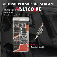 Lvsonglin 85g Mastic silicone neutre rouge monocomposant résistant aux UV pour joints RTV Auto Construction Transport