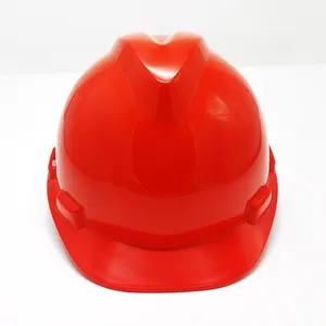 Personalizado Folding Sandblast Red Miners Brim Projetado Capacete De Proteção De Segurança Com Chin Strap