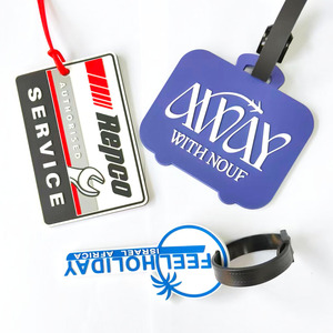 Etiquetas de Fábrica al por Mayor 2025, Etiquetas de Equipaje de Viaje de Plástico PVC Duro con Impresión Personalizada de Alta Calidad - Product Image 1