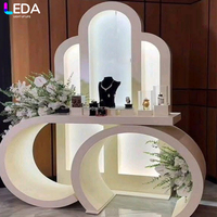 LEDA Großhandel Modernes Acryl-LED-Tischset für Hochzeitsfeiern, Events, Innenbereich, Kuchentischdekoration