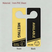 Porte-clés personnalisés en PVC de 1 mm imprimés avec des étiquettes d'avertissement « Inactif / En soins » pour cliniques et maisons de retraite