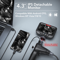 Boreskop Artikulasi 4 Arah Ralcam F6-B Layar 4,4 Inci Kabel 6Mm 1M Kamera Boreskop Artikulasi 360 Derajat Layar 4,3 Inci